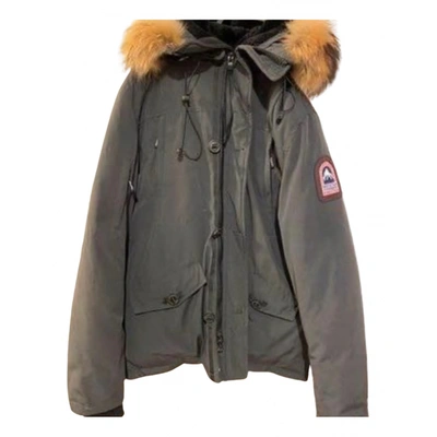 Pre-owned Helvetica Parka In Grey