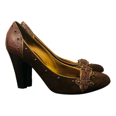 Pre-owned Giuseppe Zanotti Leather Heels In Brown