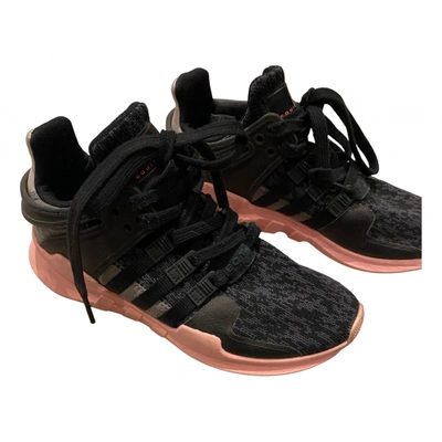 Pre-owned Adidas Originals Eqt Support Cloth Trainers In Black