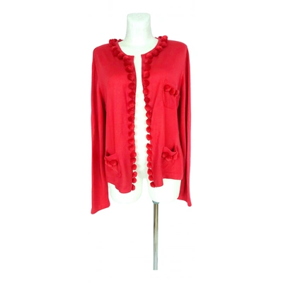 Pre-owned Cacharel Wool Cardigan In Red