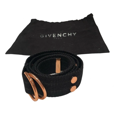 Pre-owned Givenchy Cloth Belt In Black