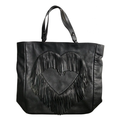 Pre-owned Moschino Cheap And Chic Leather Tote In Black