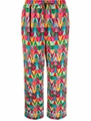 VALENTINO OPTICAL VALENTINO SILK TROUSERS