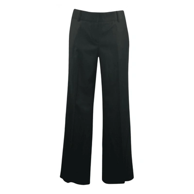 Pre-owned Jcrew Wool Trousers In Black