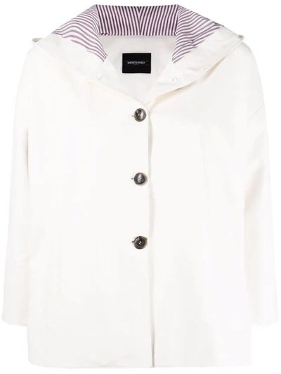 Simonetta Ravizza Marghe Hooded Jacket In Weiss