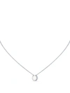 DAVID MORRIS 18KT WHITE GOLD FORTUNA CACHOLONG AND DIAMOND NECKLACE