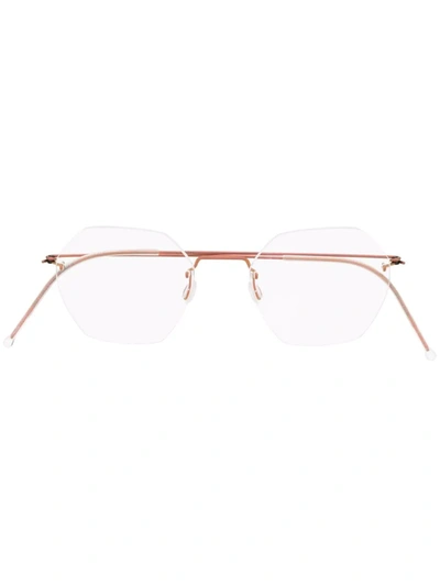 Lindberg Rimless Hexagonal-frame Glasses | ModeSens