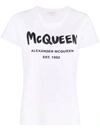Alexander Mcqueen White Cotton Tops & T-shirt In Weiss
