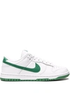 Nike Dunk Low "green Noise" Sneakers In White