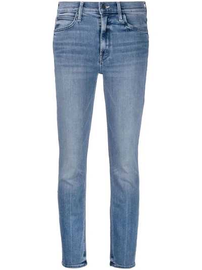 Mother The Looker Ankle Snippet Beginner's Luck Jeans In Blue