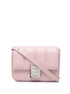 Givenchy Logo-plaque Leather Satchel Bag In Rosa