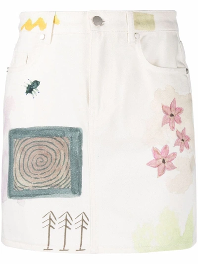 Mcq By Alexander Mcqueen Mcq Mini Straight Skirt In Powder