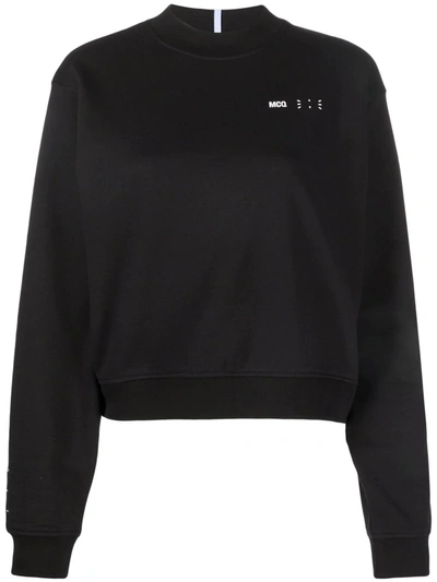 Mcq By Alexander Mcqueen Cotton Jersey Crewneck Sweatshirt In Black