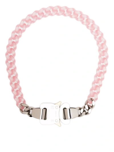 Alyx Chain-link Buckle-fastening Necklace In Pink