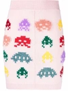 Stella Mccartney 'game On' Wool Blend Knit Skirt In Rosa