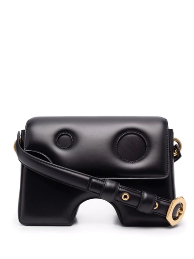 Off-white Burrow 27 Leather Shoulder Bag In Schwarz
