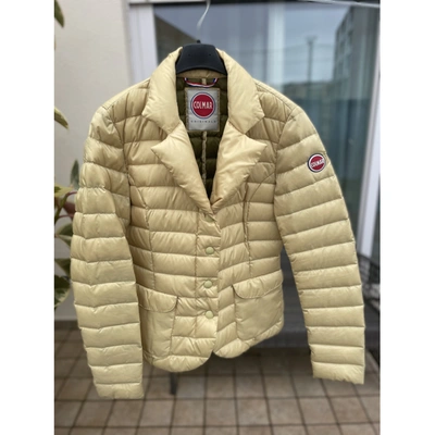 Pre-owned Colmar Coat In Yellow