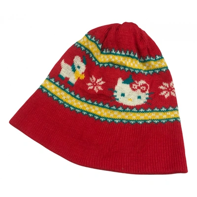 Pre-owned Hello Kitty Beanie In Red