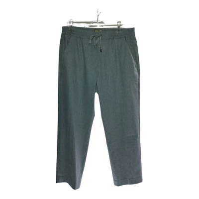Pre-owned Fay Large Pants In Grey