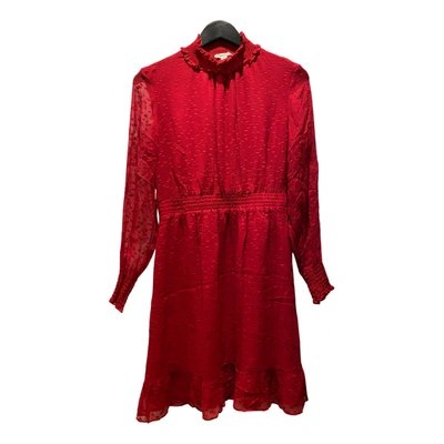 Pre-owned Whistles Silk Mini Dress In Red