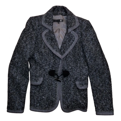 Pre-owned Roberto Cavalli Wool Blazer In Grey