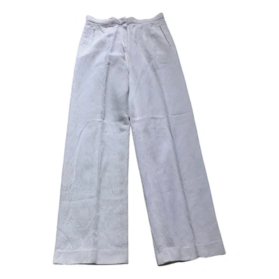 Pre-owned Kenzo Large Pants In Ecru