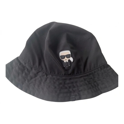 Pre-owned Karl Lagerfeld Hat In Black
