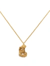 Loveness Lee B Alphabet Pendant Necklace In Gold
