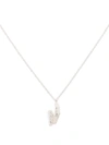 Loveness Lee V Alphabet Pendant Necklace In Silber