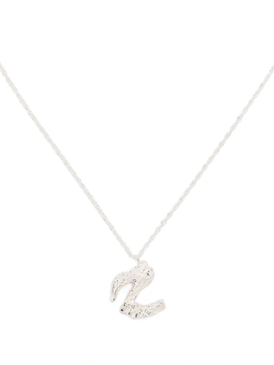 Loveness Lee Z Alphabet Pendant Necklace In Silber