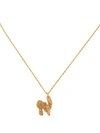 Loveness Lee N Alphabet Pendant Necklace In Gold