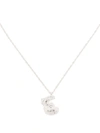 Loveness Lee E Alphabet Pendant Necklace In Silber