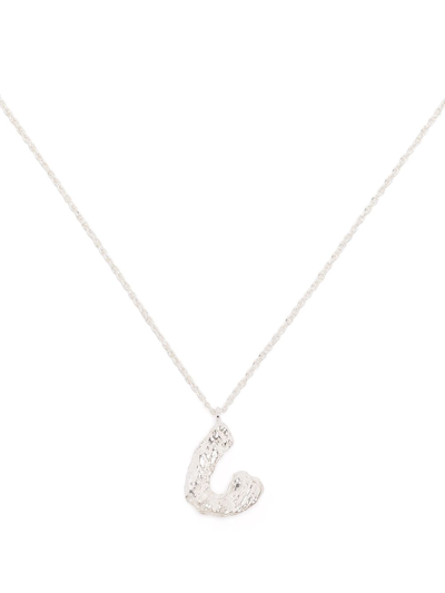 Loveness Lee C Alphabet Pendant Necklace In Silber