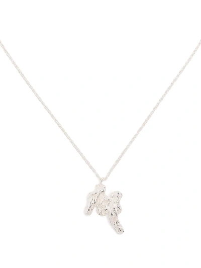 Loveness Lee M Alphabet Pendant Necklace In Silber