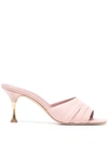 Manolo Blahnik 80mm Mule Sandals In Pink