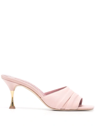 Manolo Blahnik Picoux Pop Sandal - Light Pink In Beige