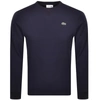 Lacoste Sport Crew Neck Sweatshirt Navy In Navy
