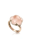 PASQUALE BRUNI WOMEN'S BON TON 18K ROSE GOLD QUARTZ; DIAMOND RING