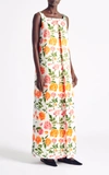 EMILIA WICKSTEAD WOMEN'S JULIE PLEATED CREPE MAXI DRESS