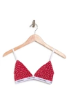 Calvin Klein Triangle Cup Bralette In Qo4 786 Hearts