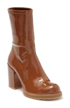 Stuart Weitzman Dalenna Block Heel Bootie In Cappucino