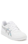 Asics Japan Iridescent Stripe Sneaker In White/white