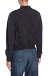 Vince Shrunken Crop Bomber Jacket In Coastal