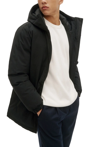 Noize Rafe Insulated Coat In Black