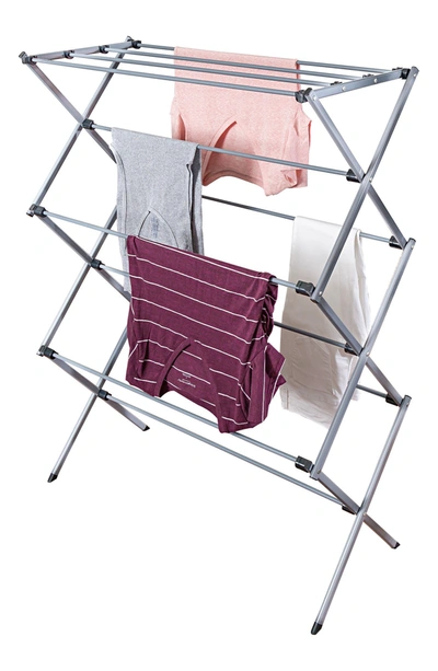 Honey-can-do Oversize Collapsible Clothes Drying Rack In Silver
