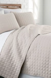 Southshore Fine Linens Ultra-soft Oversized Quilt Set In Bone