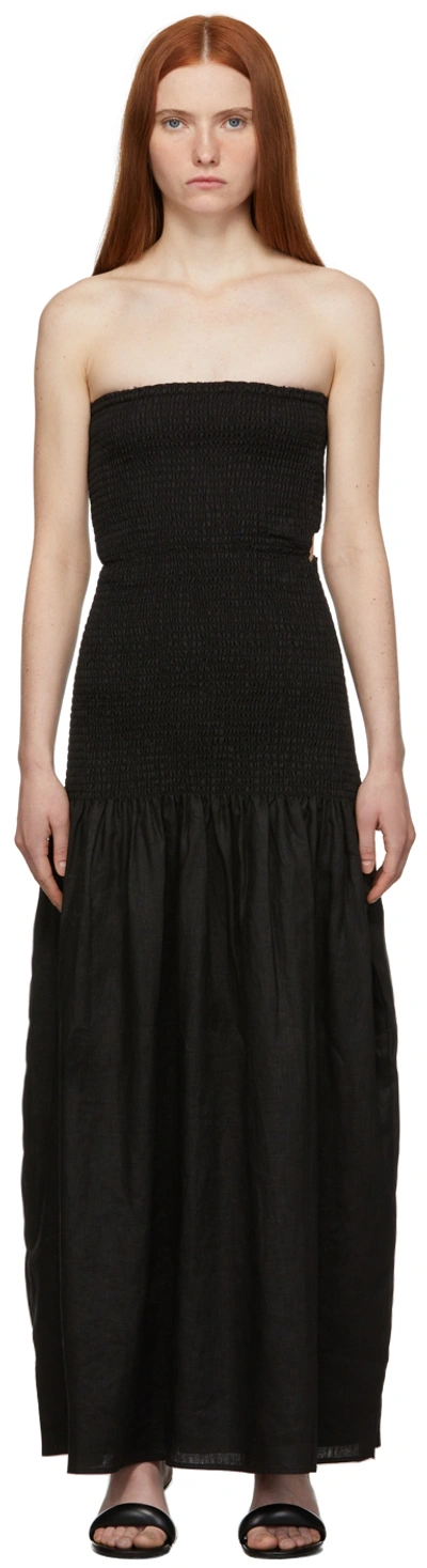 Sir Strapless Slit-detail Dress In Black