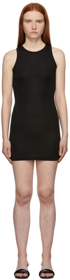 Wardrobe.nyc Release 07 Ribbed Cotton-jersey Dress In Black