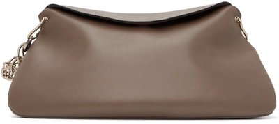 Chloé Taupe Juana Shoulder Bag In 23q Army Green