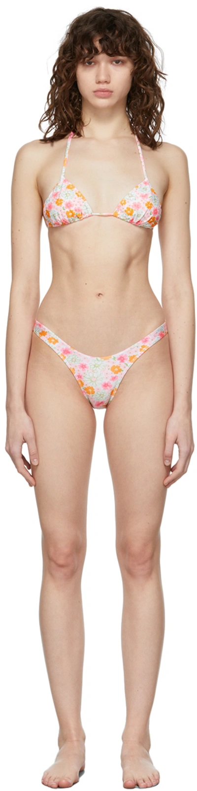 Mirror Palais Ssense Exclusive Pink Classic Bikini In Pamplemouss